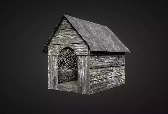 Dog House Game ready Low-poly 3D model