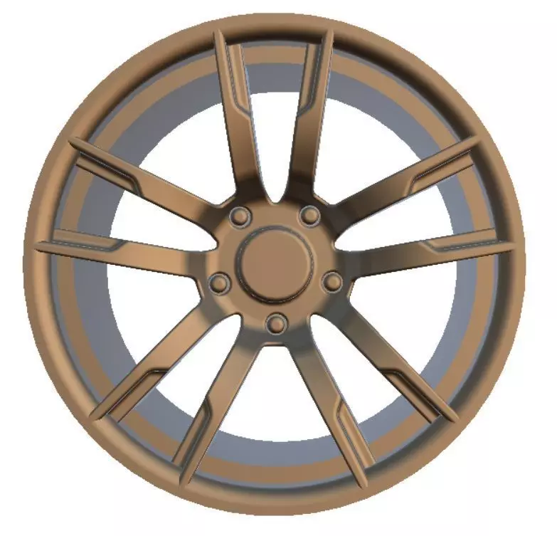 18 scale Diecast Wheel  3D print model_0