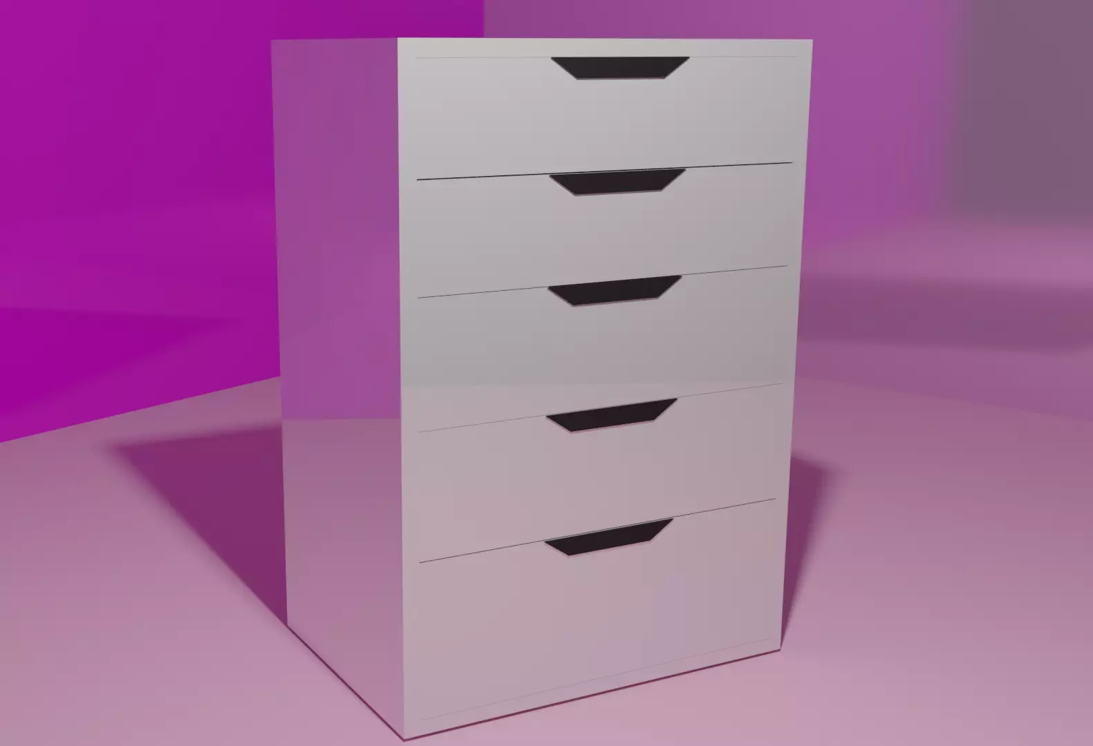 shiny desk Free 3D model