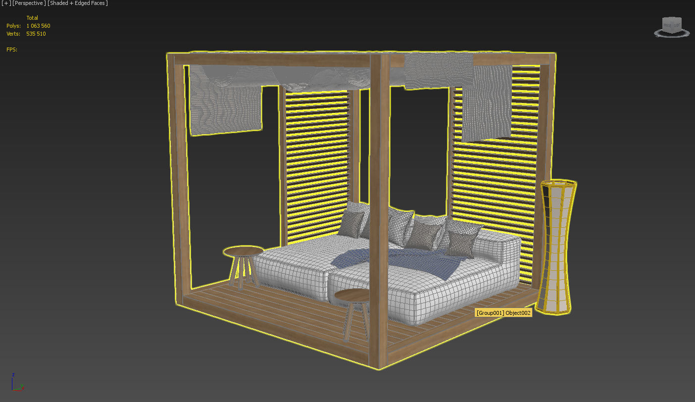 Garden Bed 3D model_4