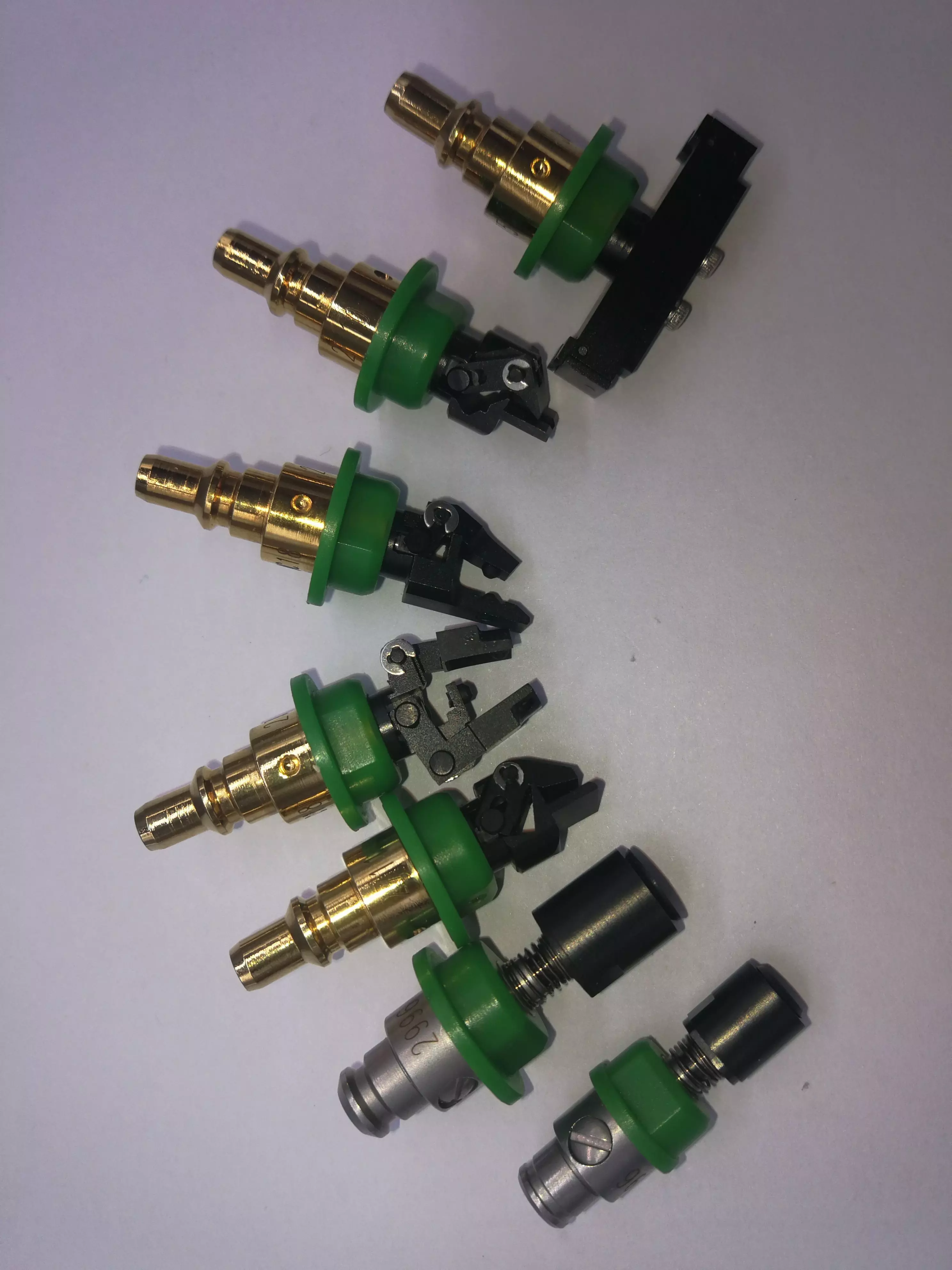 What is SMT gripper nozzle with component for PCB assembly 3D model_0