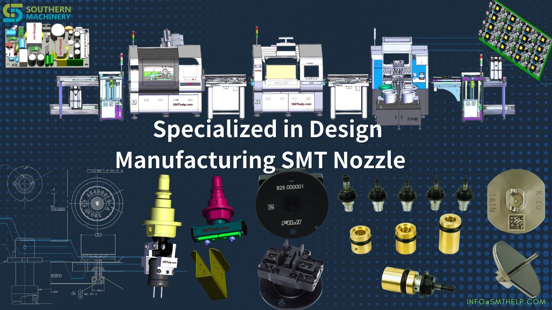 What is SMT gripper nozzle with component for PCB assembly 3D model_6