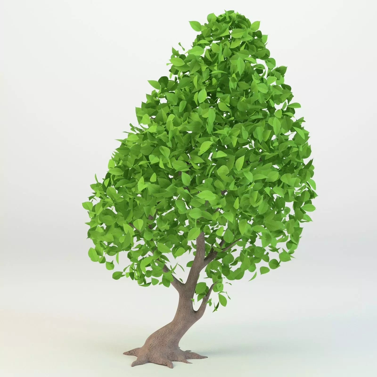 Cartoon tree 3D model Low-poly 3D model