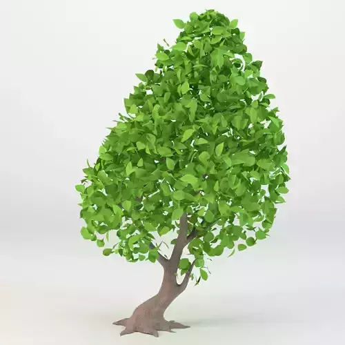 Cartoon tree 3D model