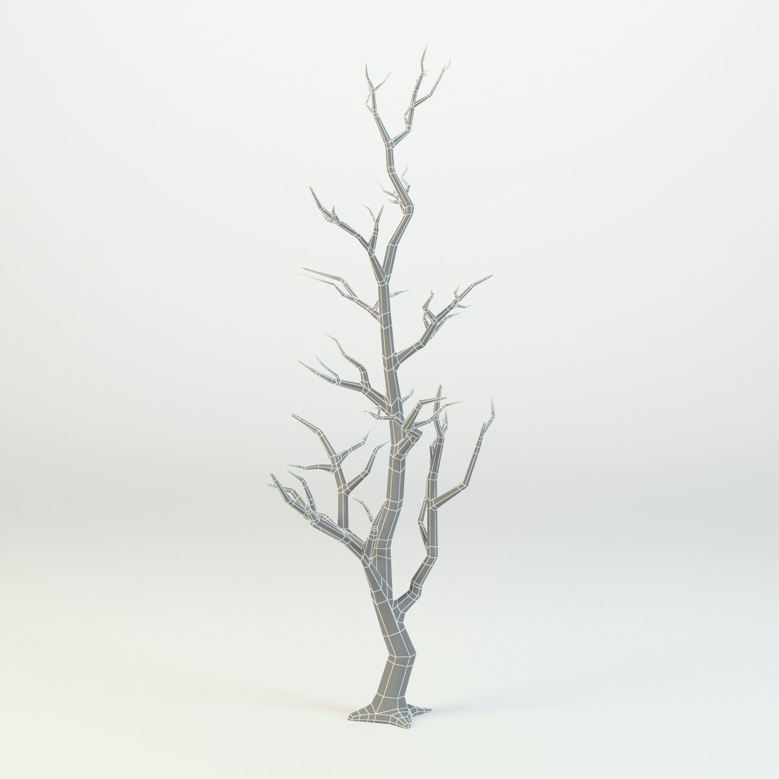 Cartoon tree Low-poly 3D model Low-poly 3D model_4