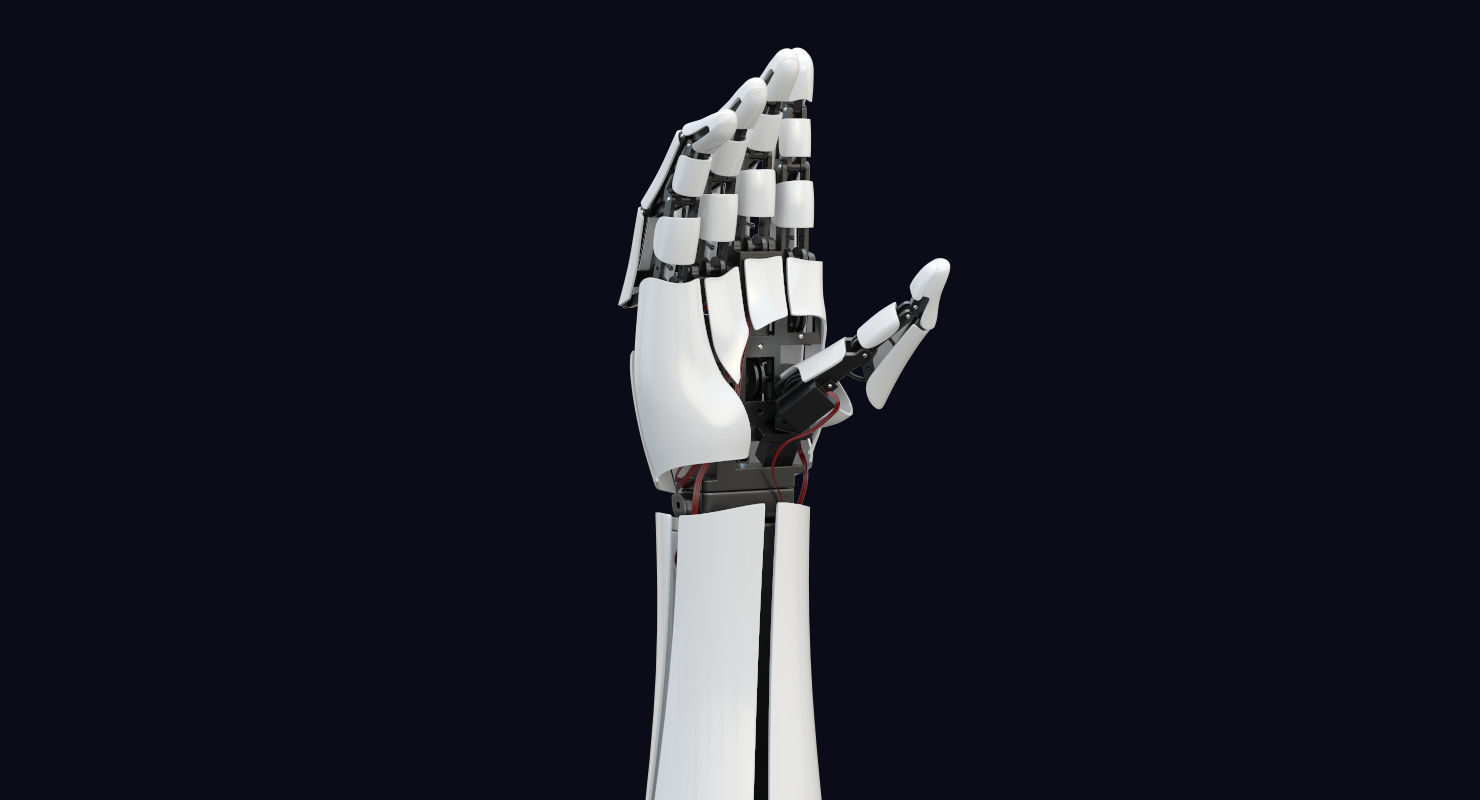 3D Robot Arm 5 Animations  3D model_13