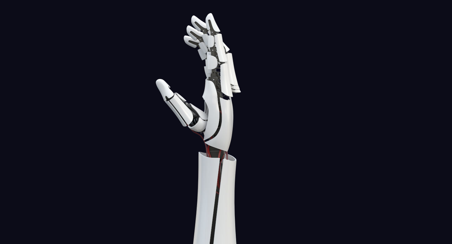 3D Robot Arm 5 Animations  3D model_12
