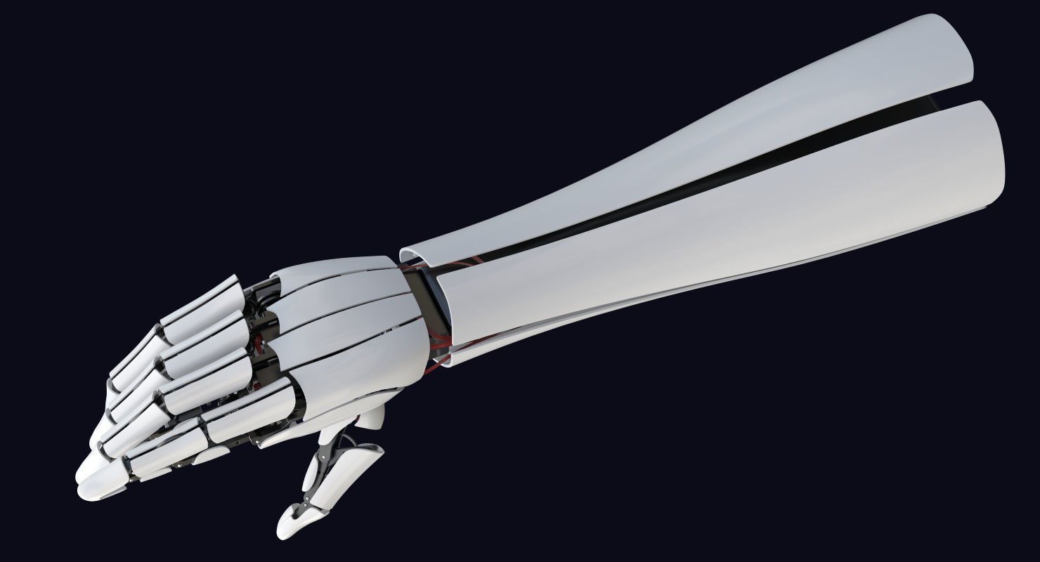 3D Robot Arm 5 Animations  3D model_16