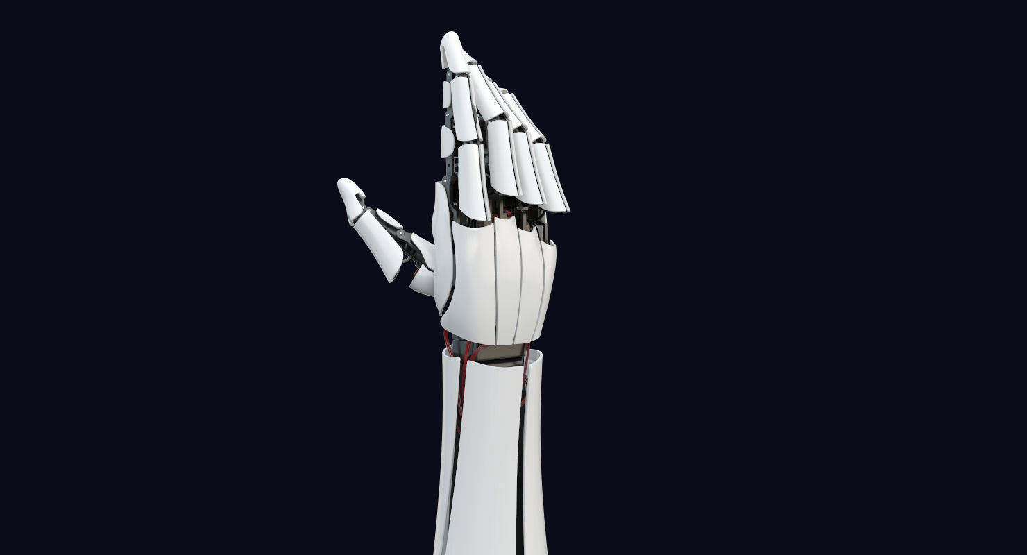 3D Robot Arm 5 Animations  3D model_11