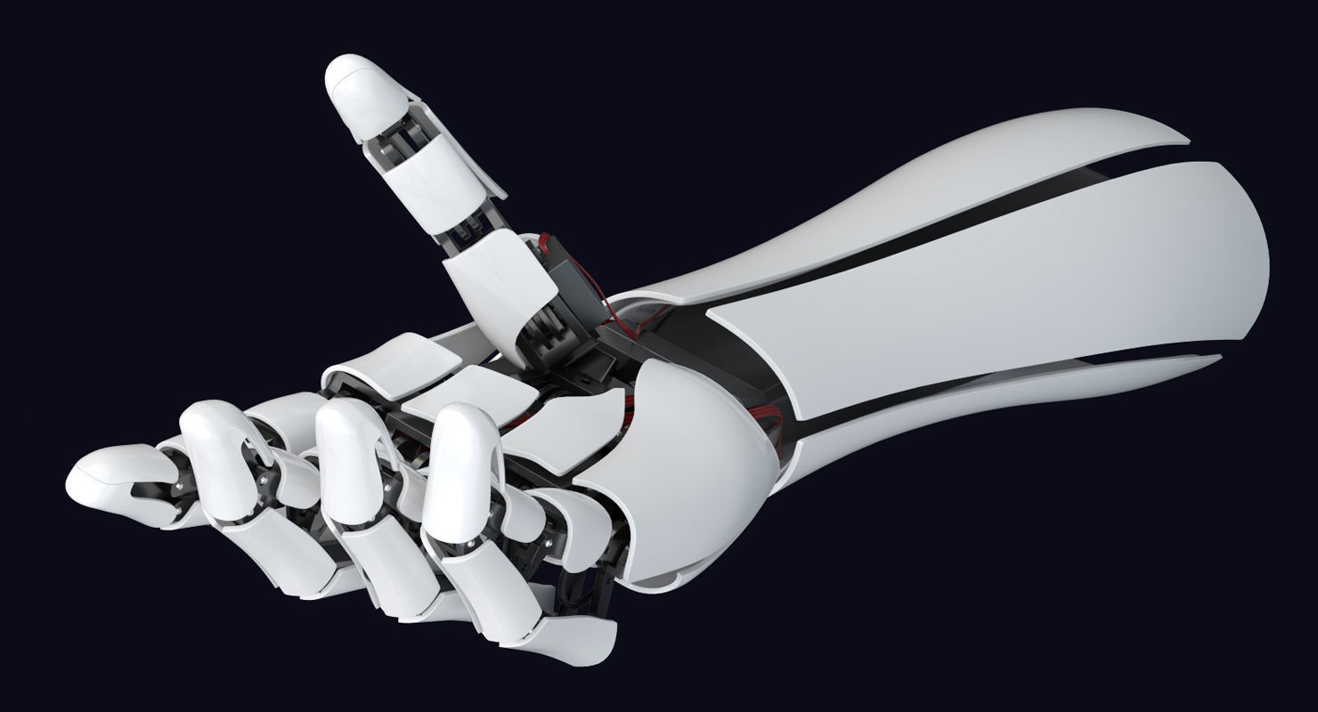 3D Robot Arm 5 Animations  3D model_6