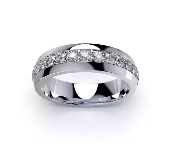 Diamond Women Ring Band For Wedding Set- Engagement- Gift - RT1