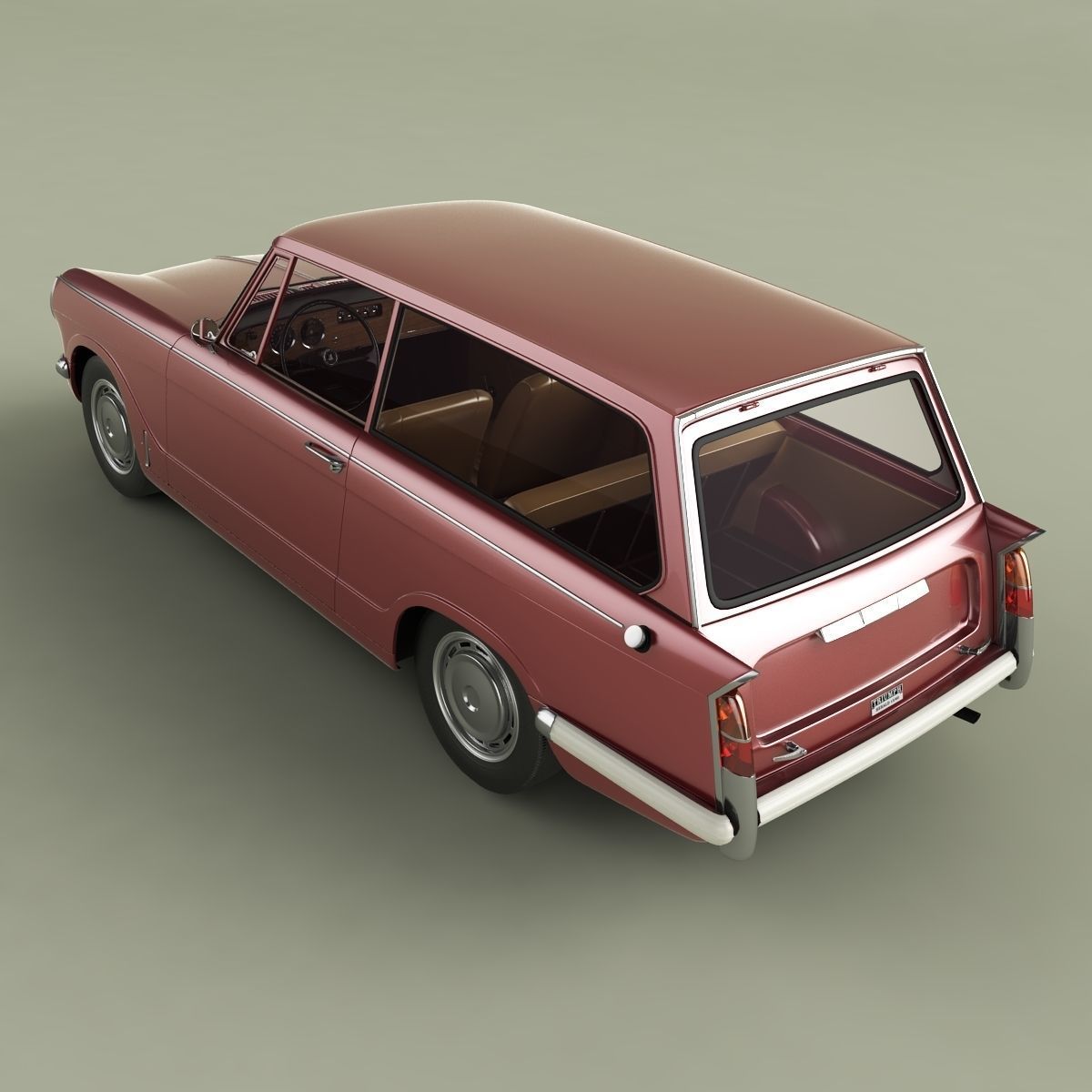 Triumph Herald 13 60 Estate 3D model_7