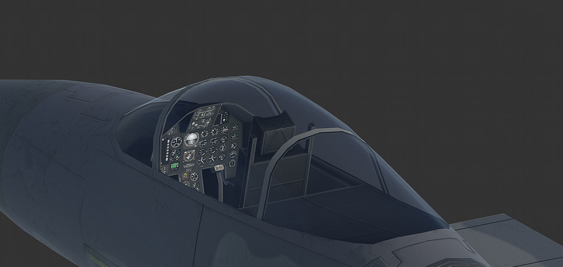 F15 C fighter jet - fighter jet Low-poly 3D model_10