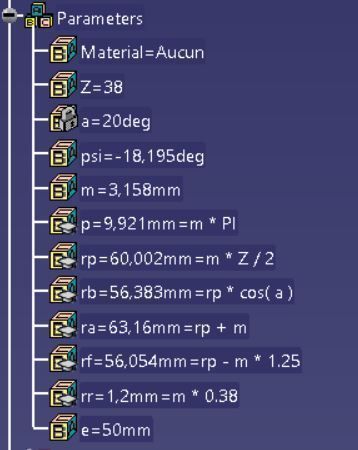 Parametric Helical Gear 3D model_1