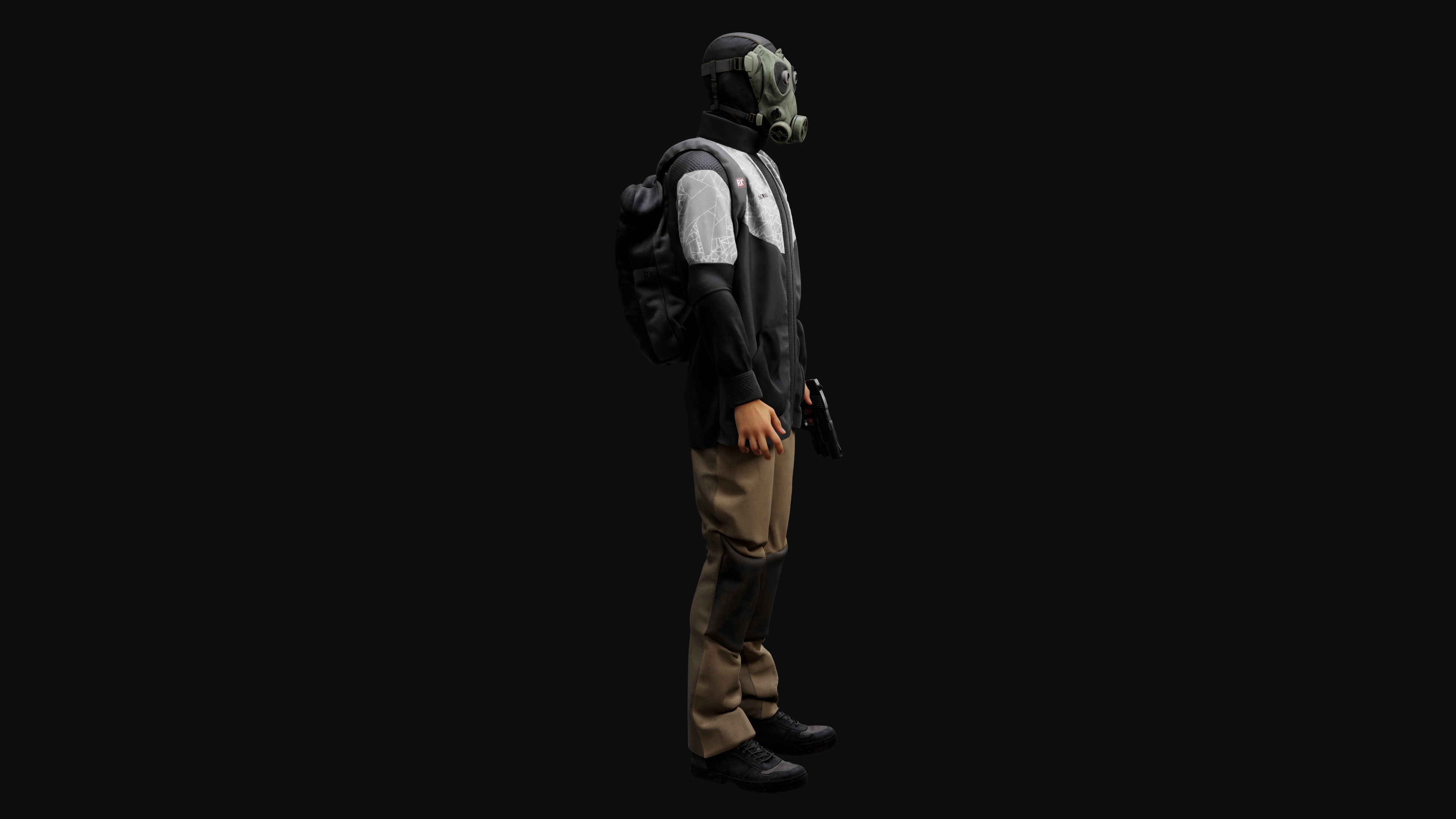 Post-apocalyptic survivor character 3D model_20
