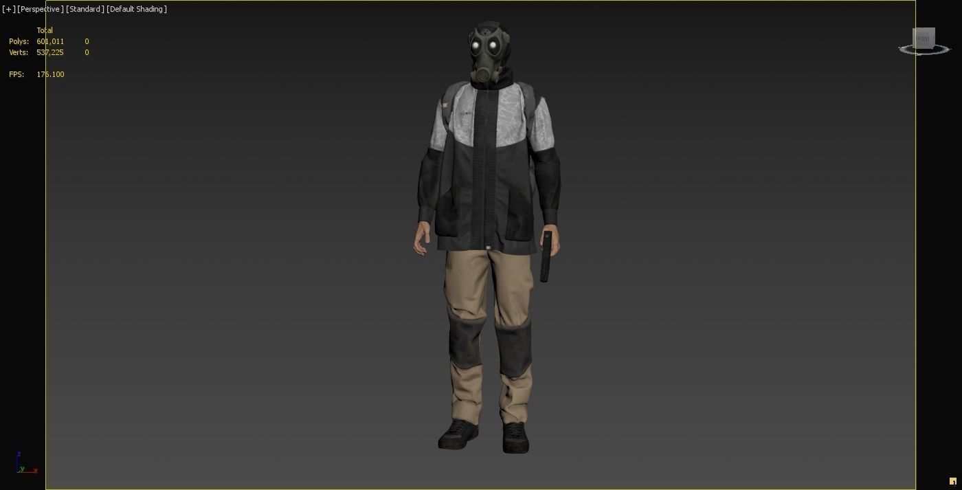Post-apocalyptic survivor character 3D model_21