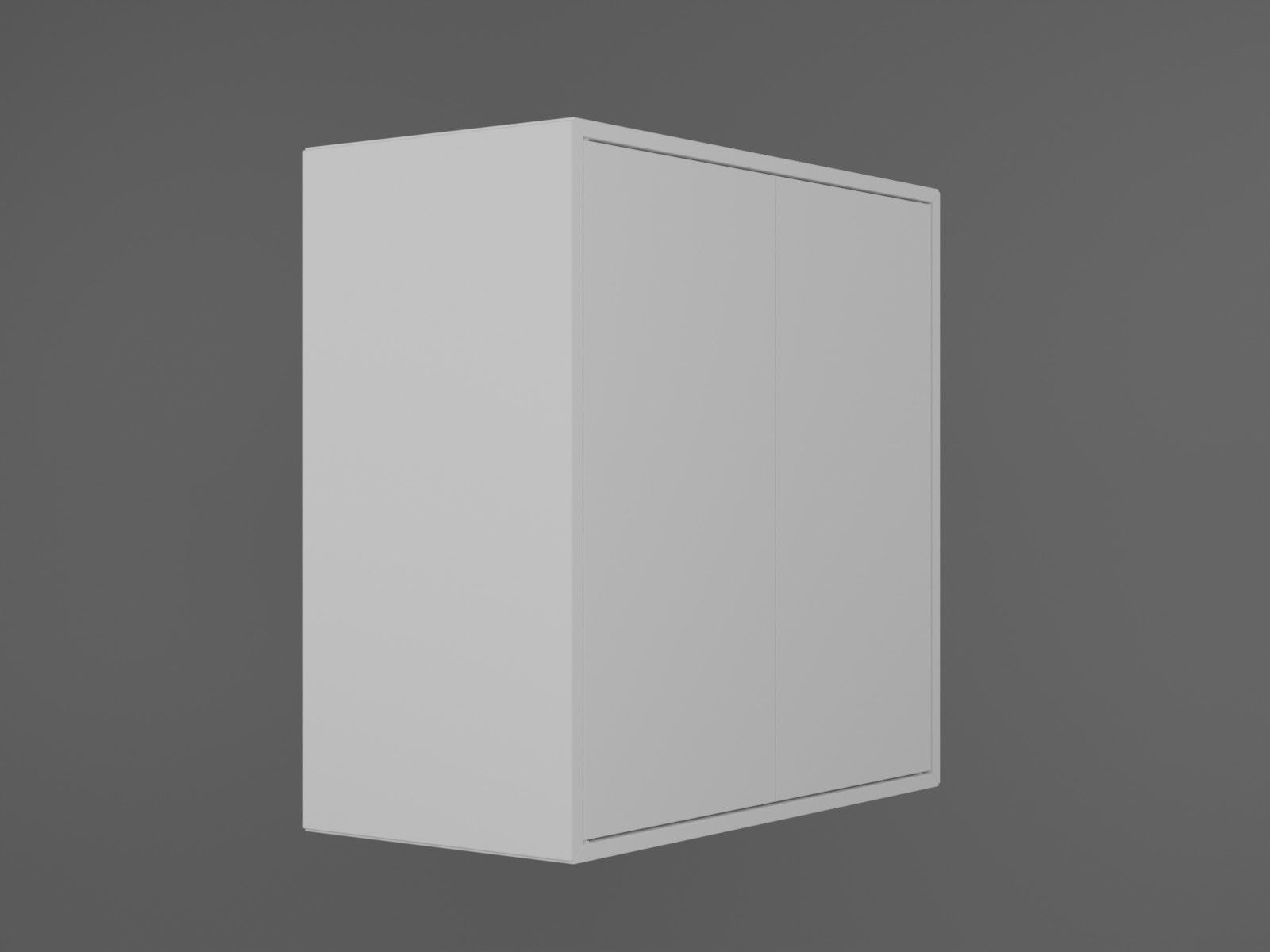 Eket cabinet Low-poly 3D model_1