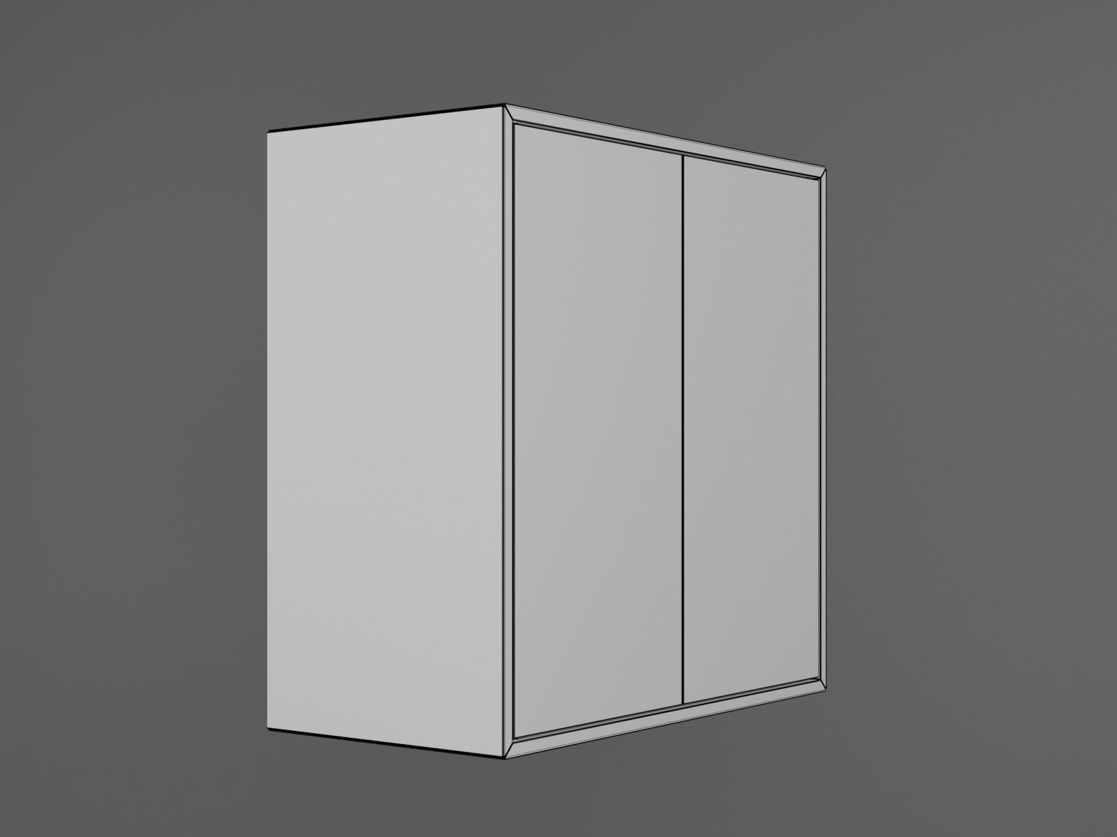 Eket cabinet Low-poly 3D model_2