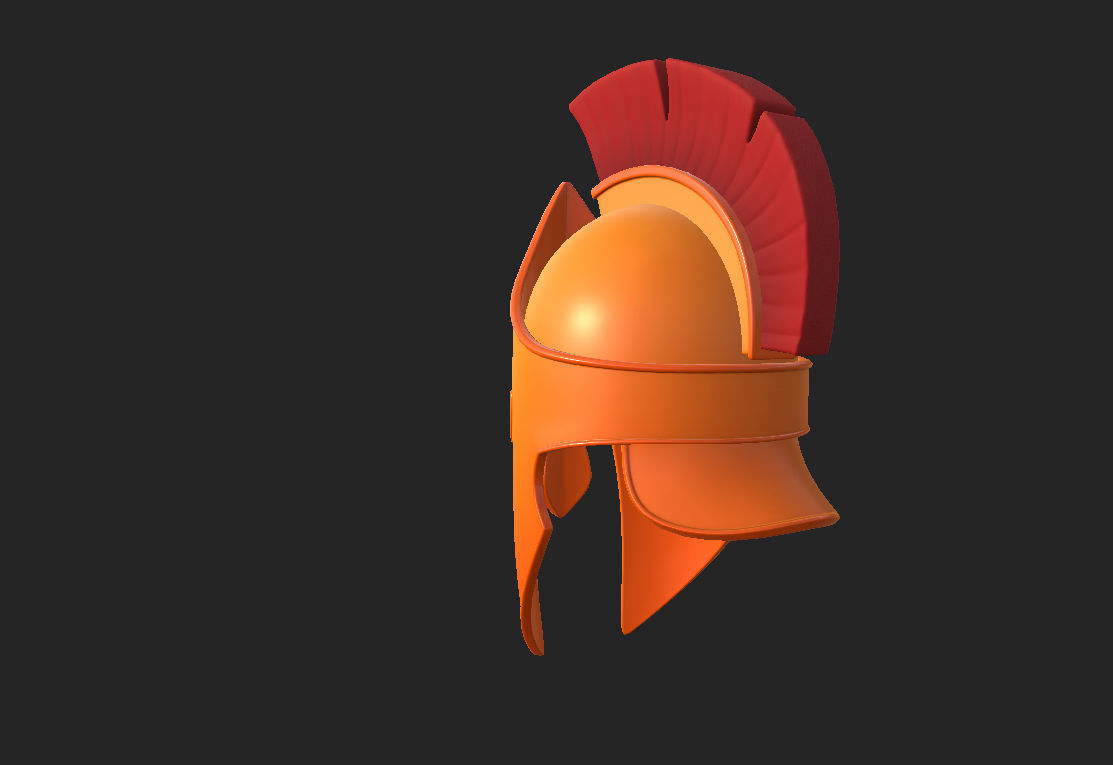 Greek Helmet 3D model_16
