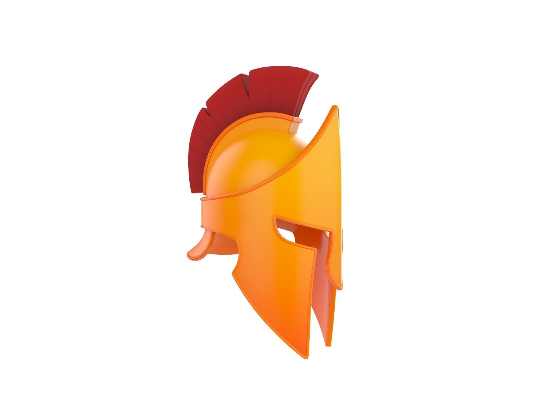Greek Helmet 3D model_2