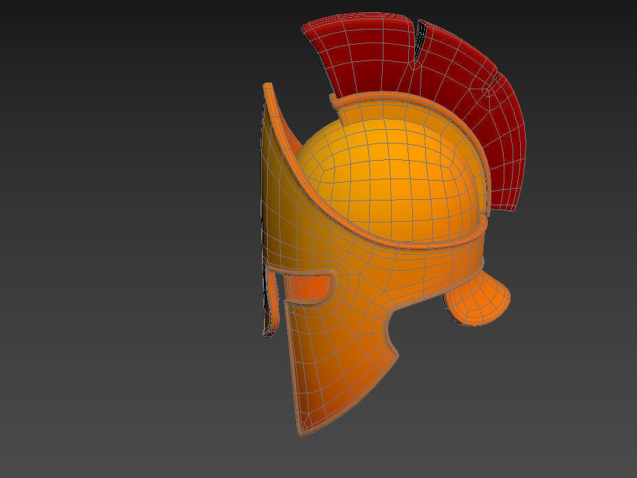 Greek Helmet 3D model_24