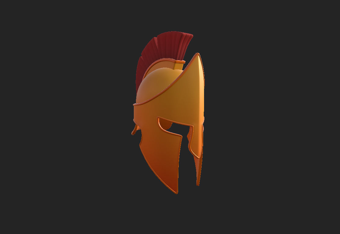 Greek Helmet 3D model_14