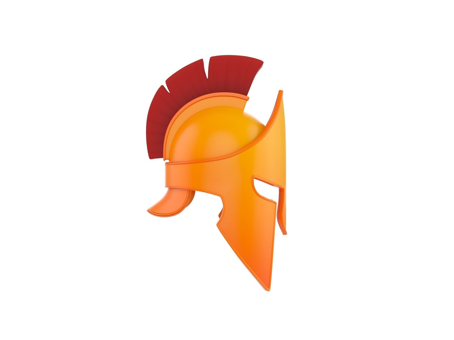 Greek Helmet 3D model_3