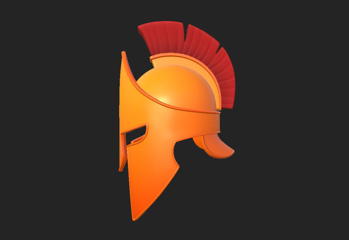 Greek Helmet 3D model_15