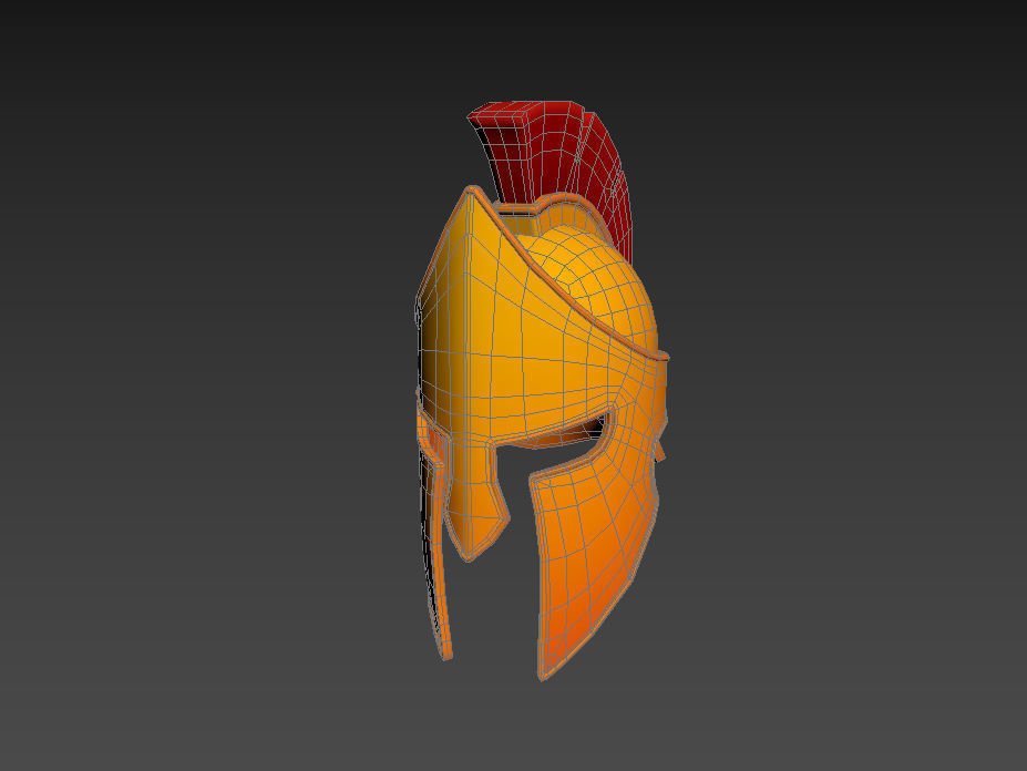 Greek Helmet 3D model_19