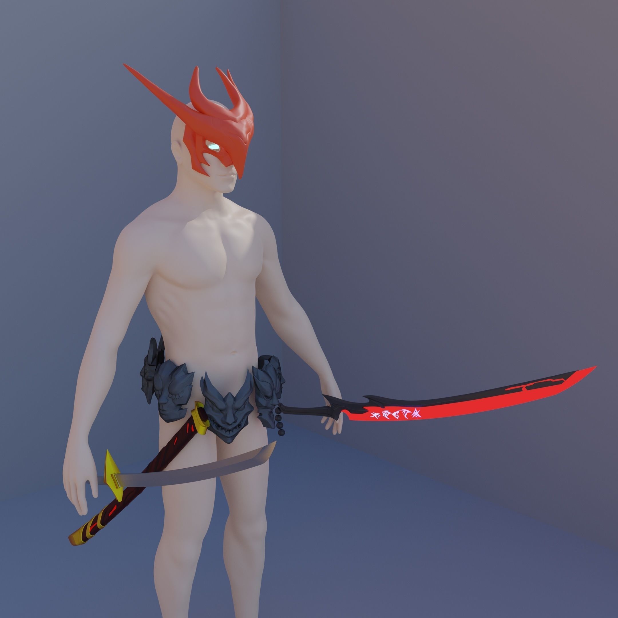 YONE full set  cosplay League of Legends LOL 3D print model 3D print model_14