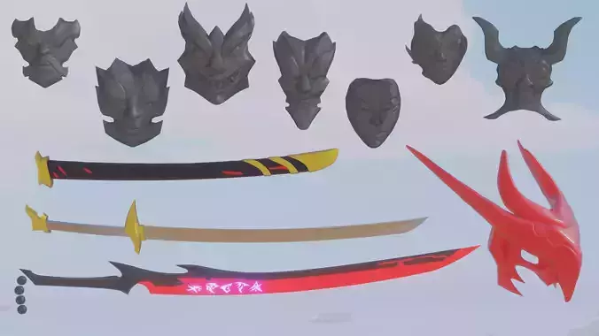 YONE full set  cosplay League of Legends LOL 3D print model 3D print model