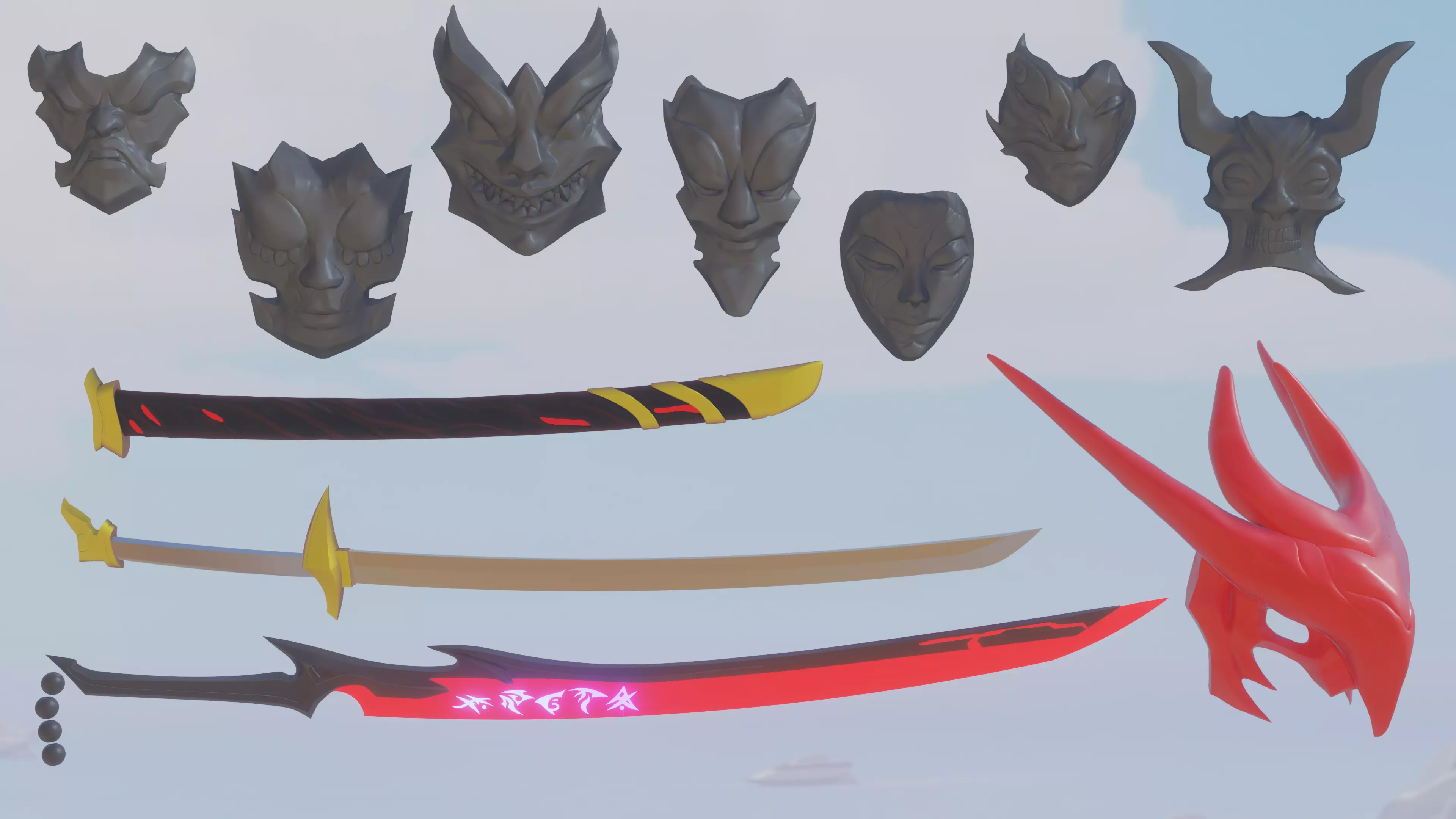 YONE full set  cosplay League of Legends LOL 3D print model 3D print model_0