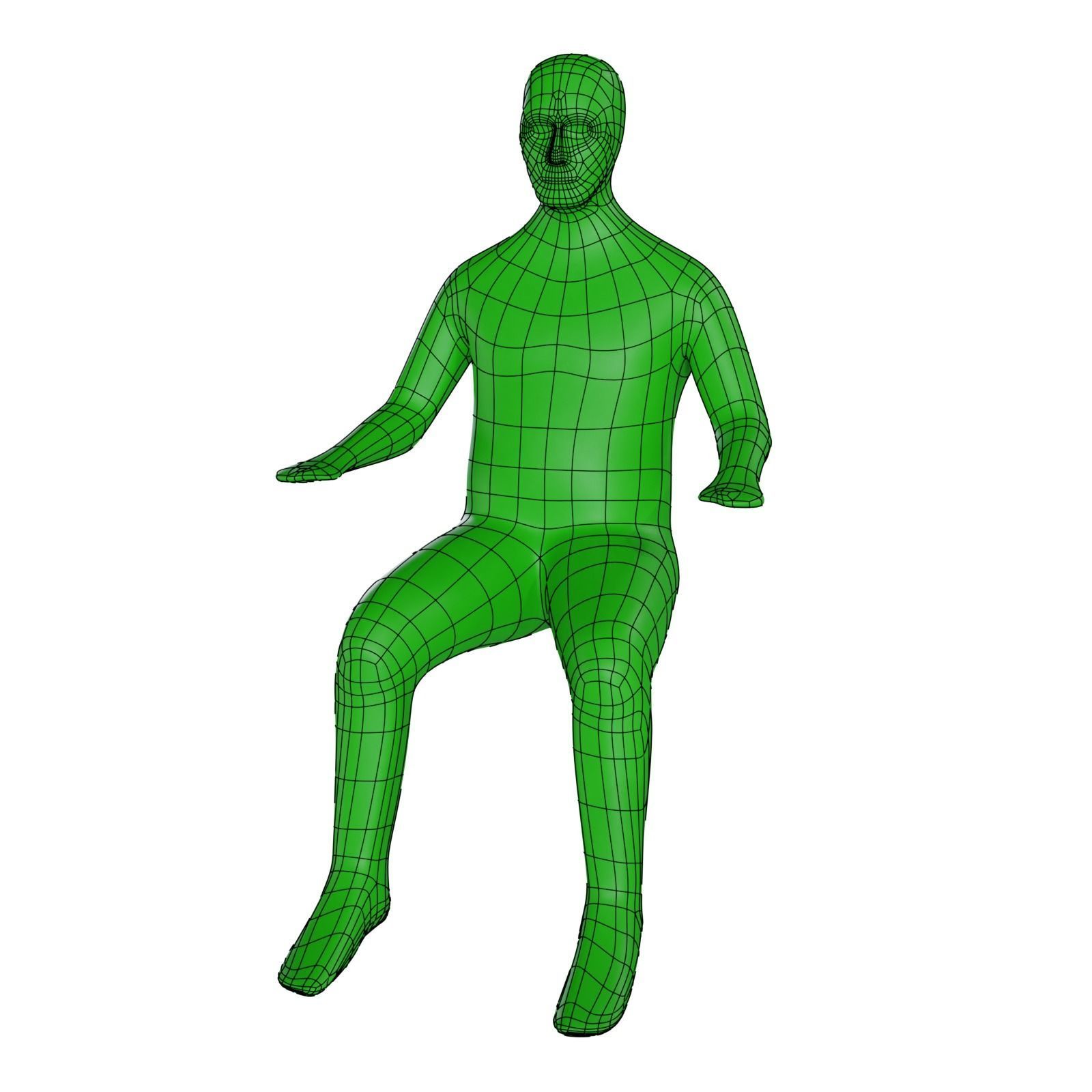 Seatbelt strap with handle Low-poly 3D model_15