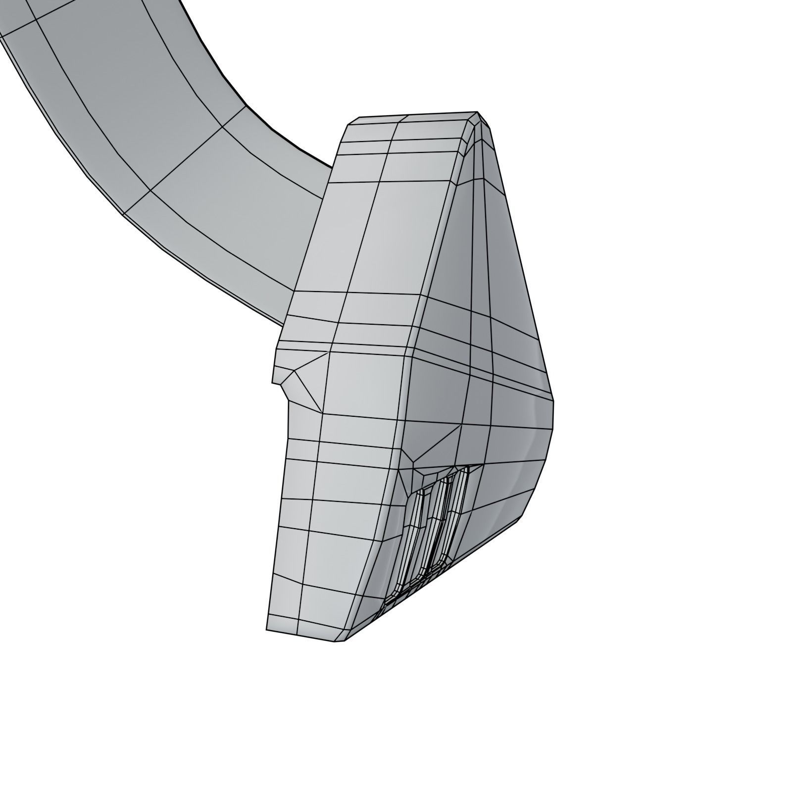 Seatbelt strap with handle Low-poly 3D model_18