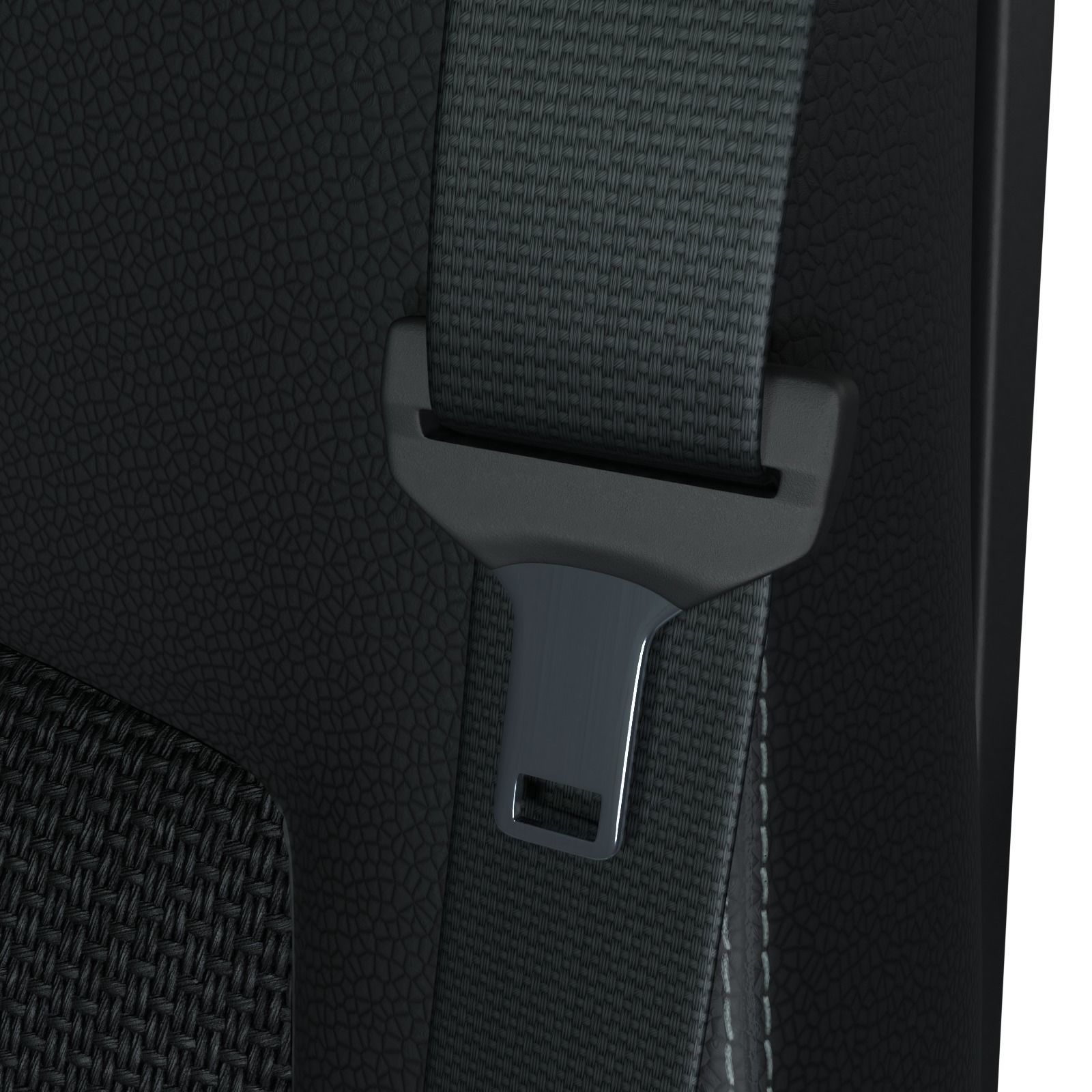 Seatbelt strap with handle Low-poly 3D model_12