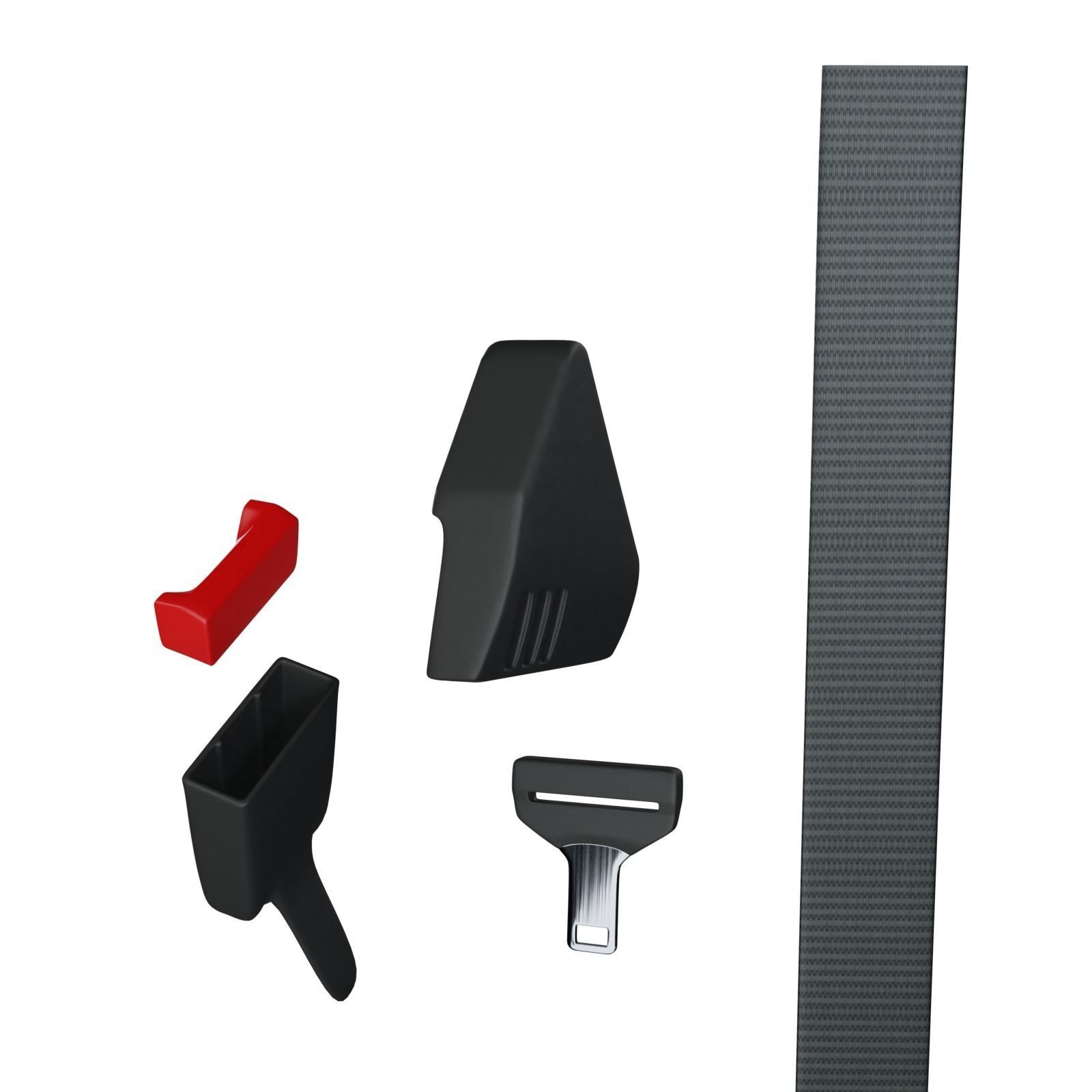Seatbelt strap with handle Low-poly 3D model_14