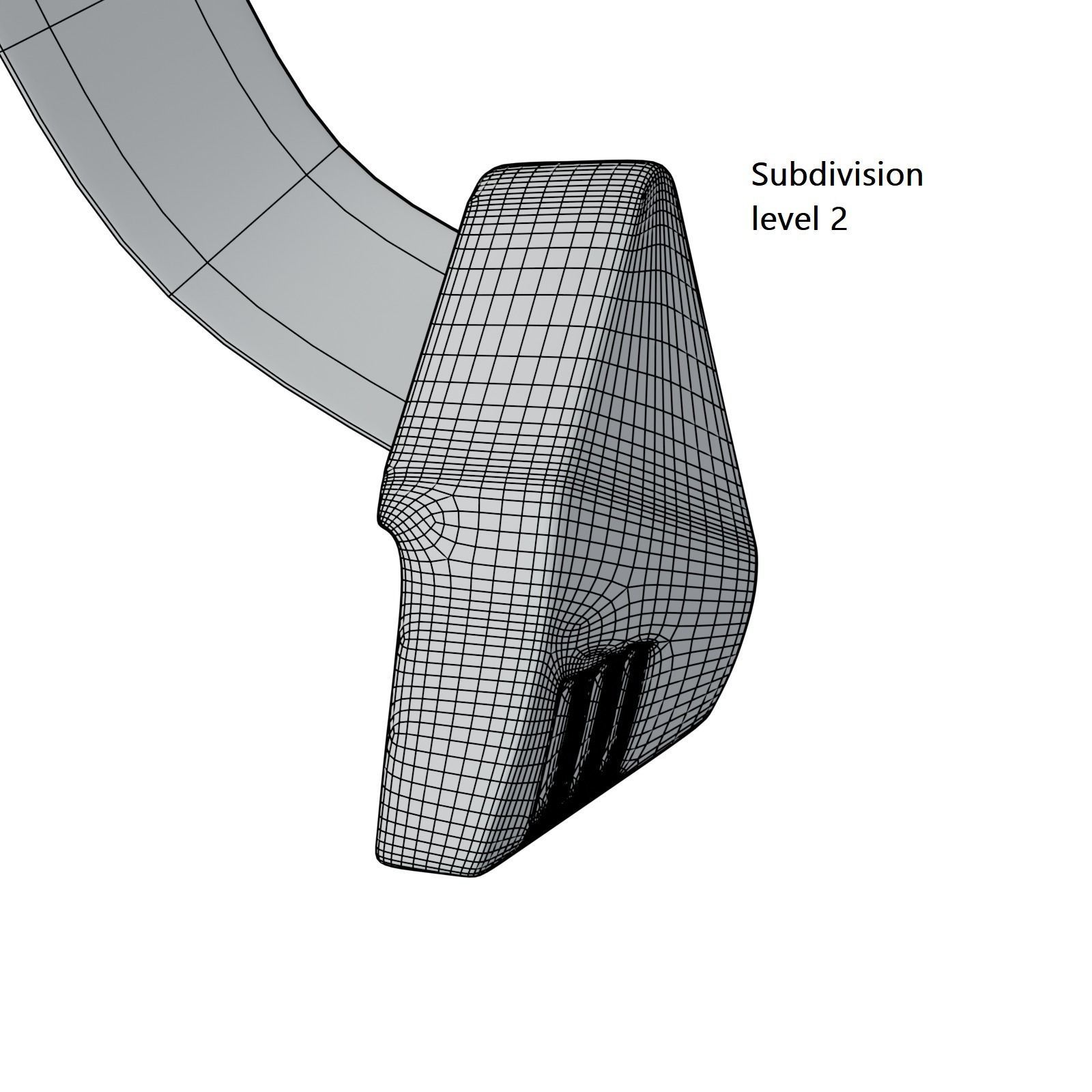 Seatbelt strap with handle Low-poly 3D model_19