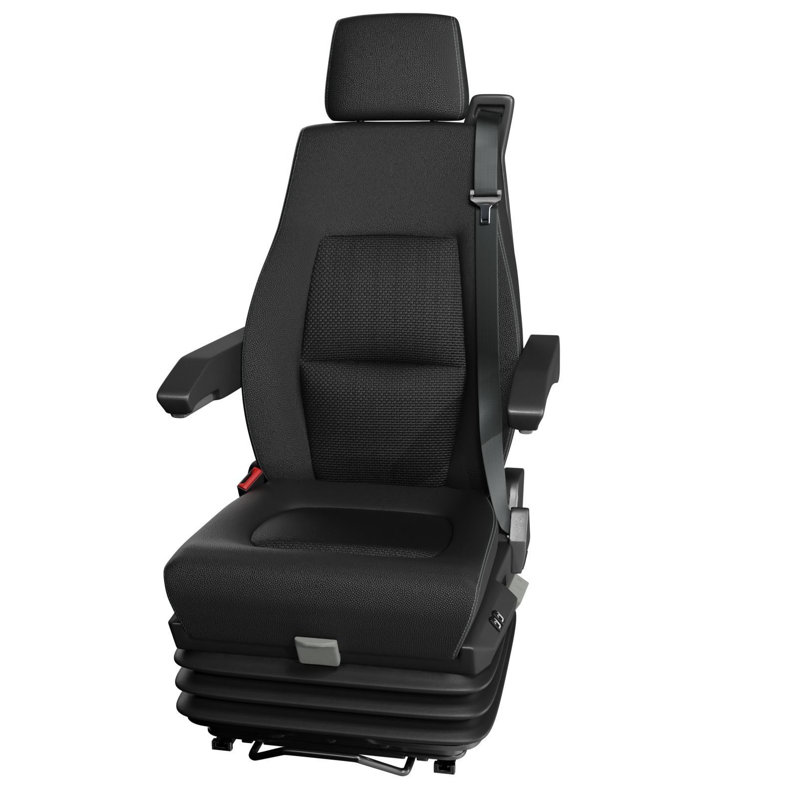 Seatbelt strap with handle Low-poly 3D model_9