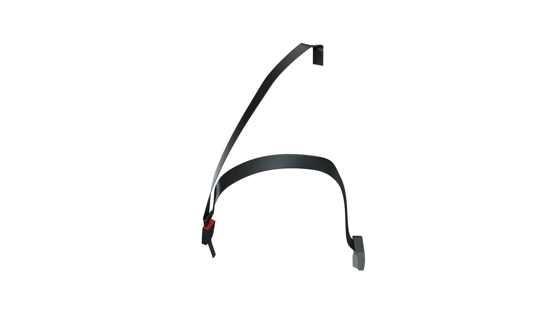 Seatbelt strap with handle Low-poly 3D model_5