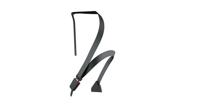 Seatbelt strap with handle Low-poly 3D model