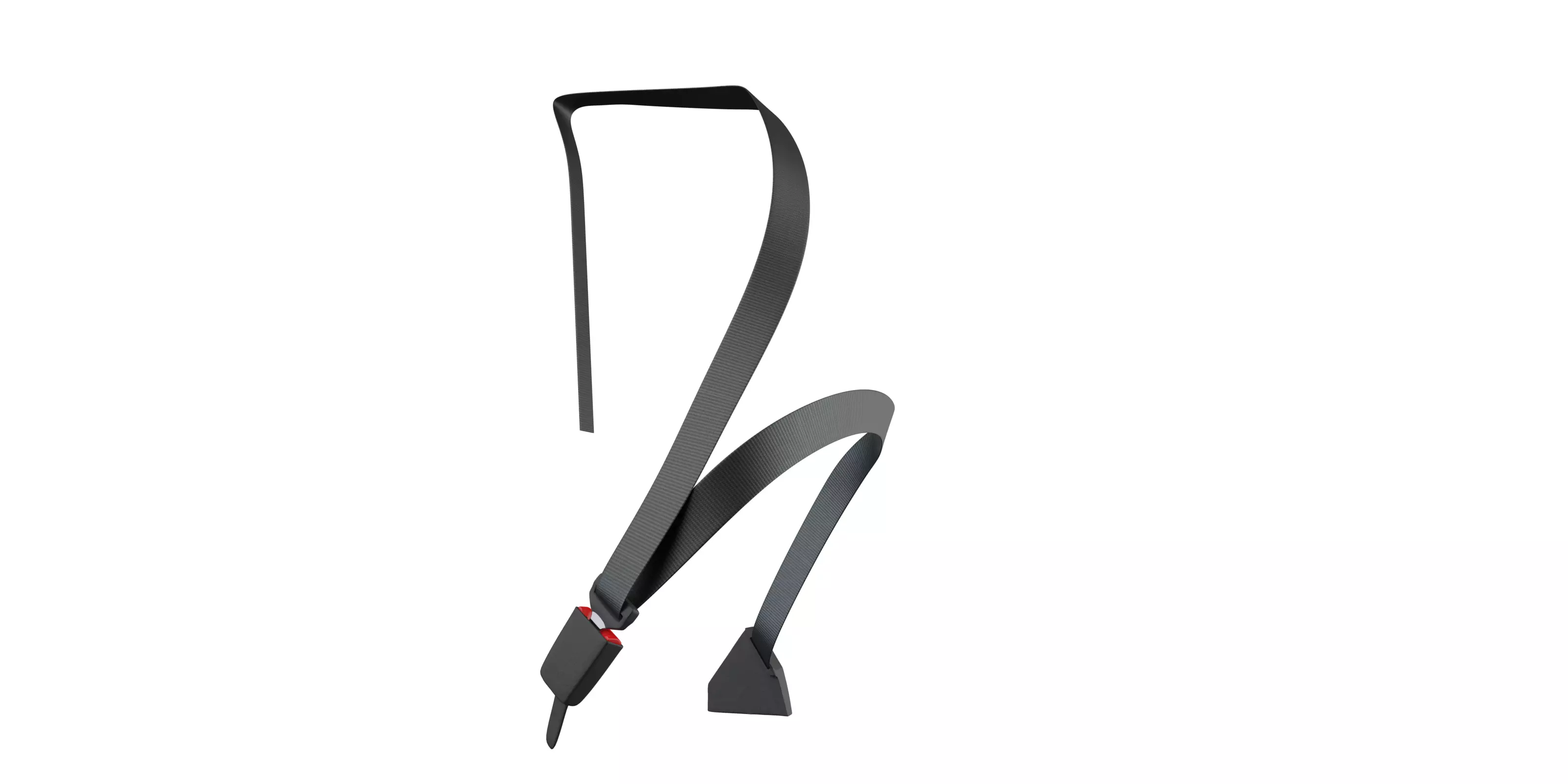 Seatbelt strap with handle Low-poly 3D model_0