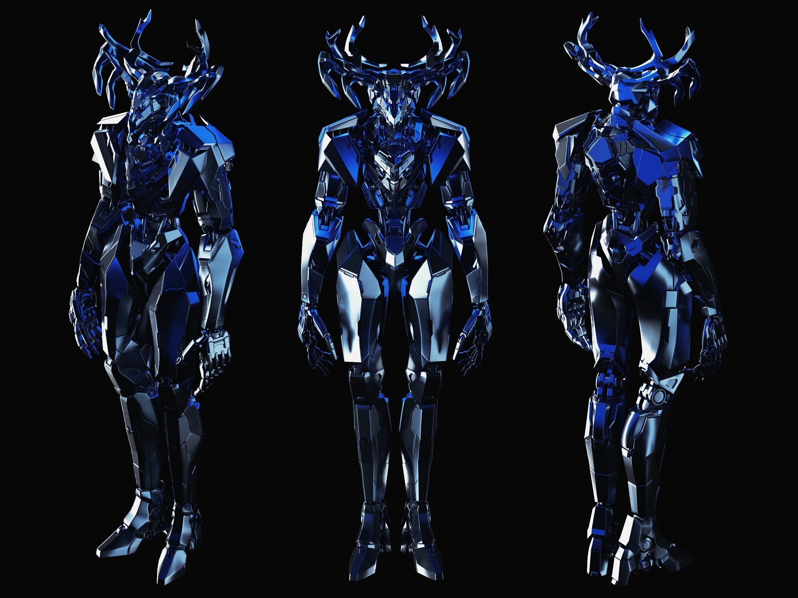 Polydeuces Free low-poly 3D model_3