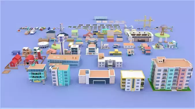 Low Poly City Pack