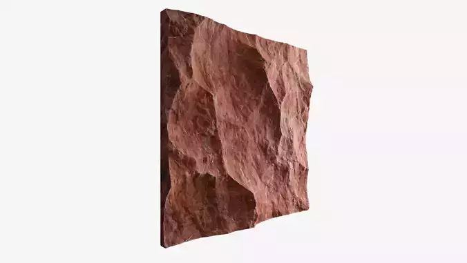 339-RockPanel piece of rock on wall