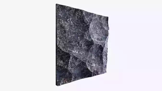 346-RockPanel piece of rock on wall
