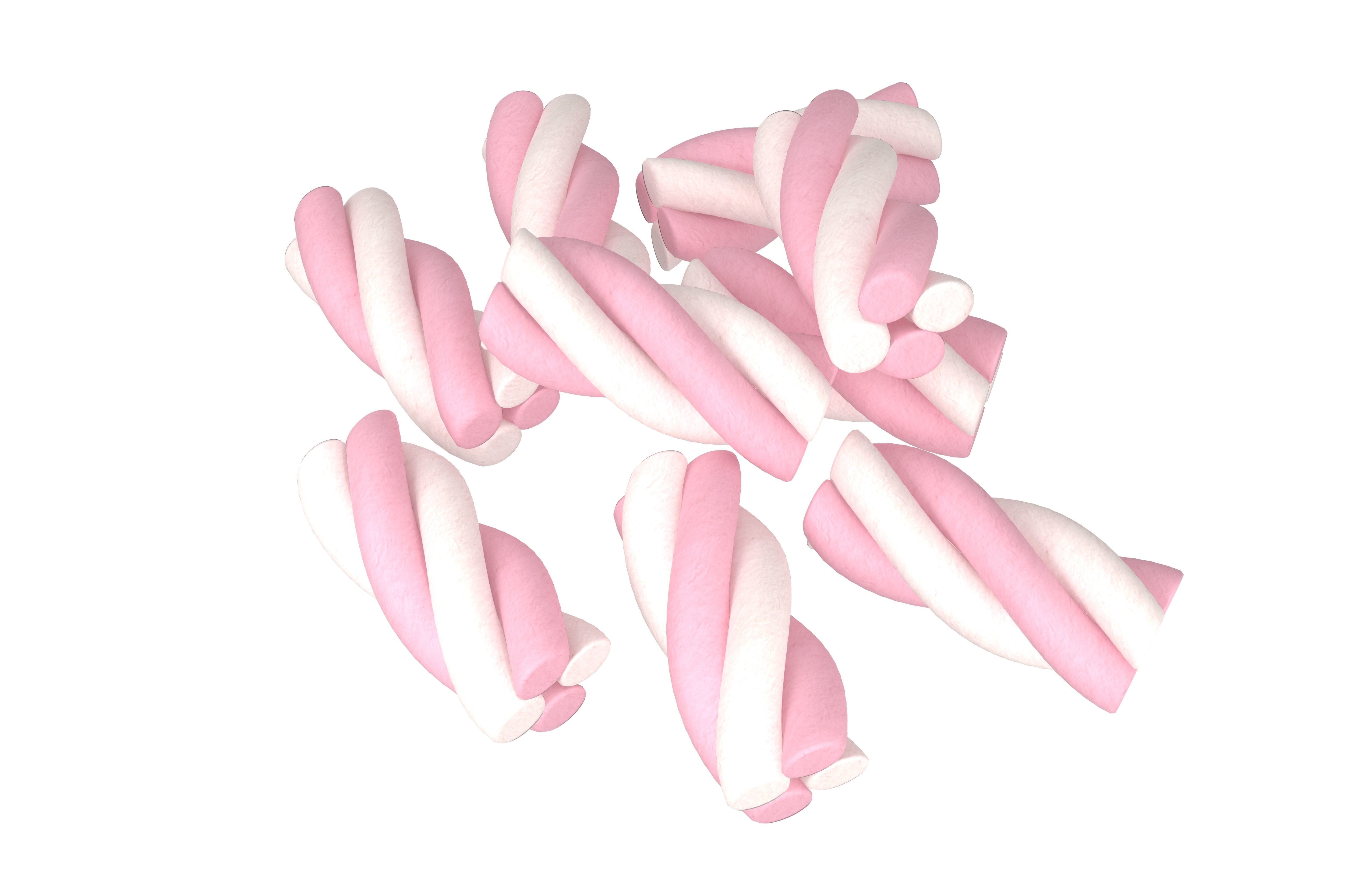 Marshmallows V2 001 Low-poly 3D model_2