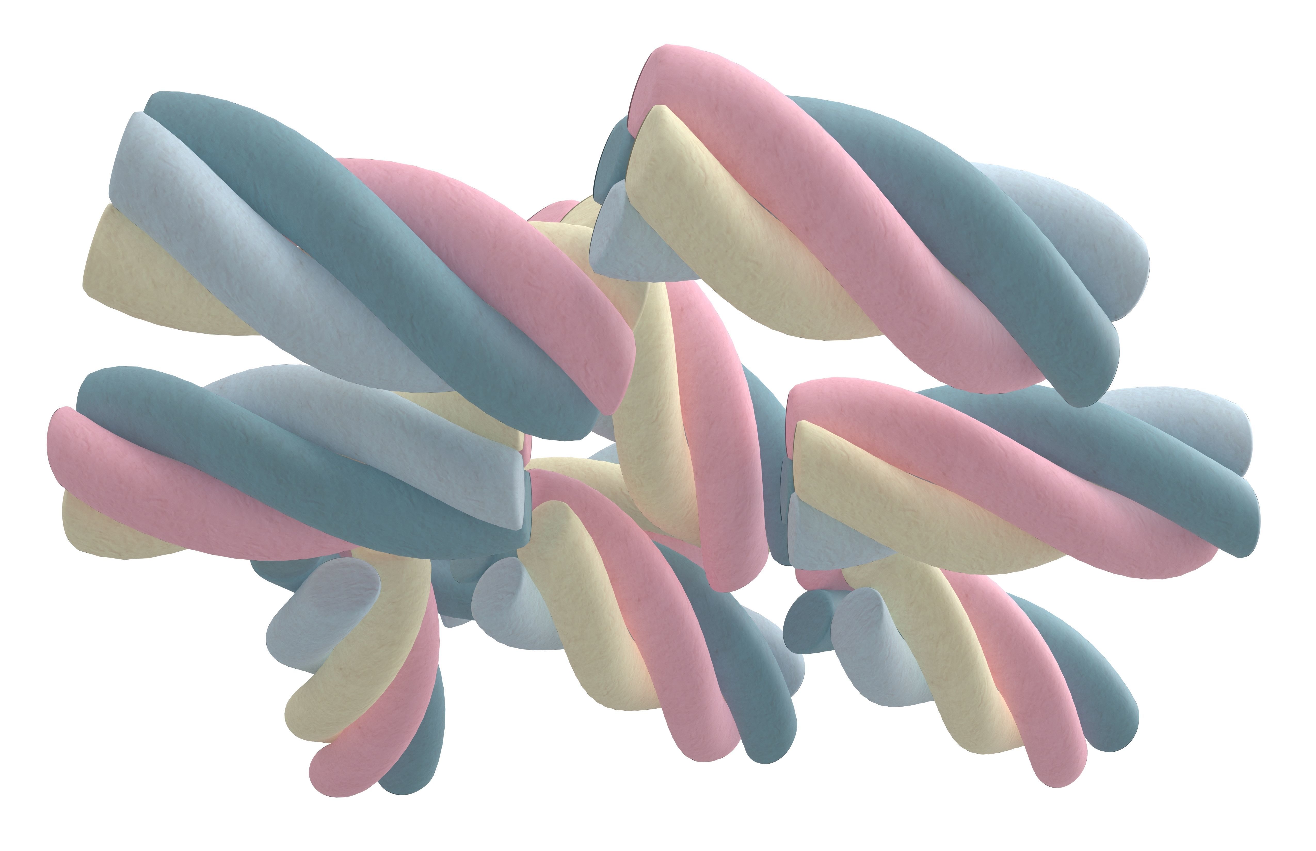 Marshmallows V2 002 Low-poly 3D model_3