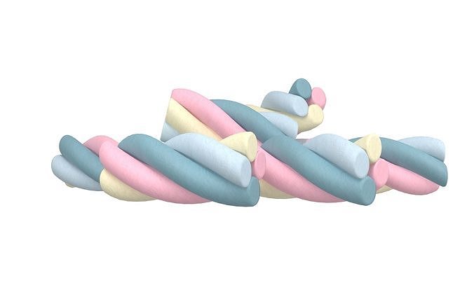 Marshmallows V2 002 Low-poly 3D model 2