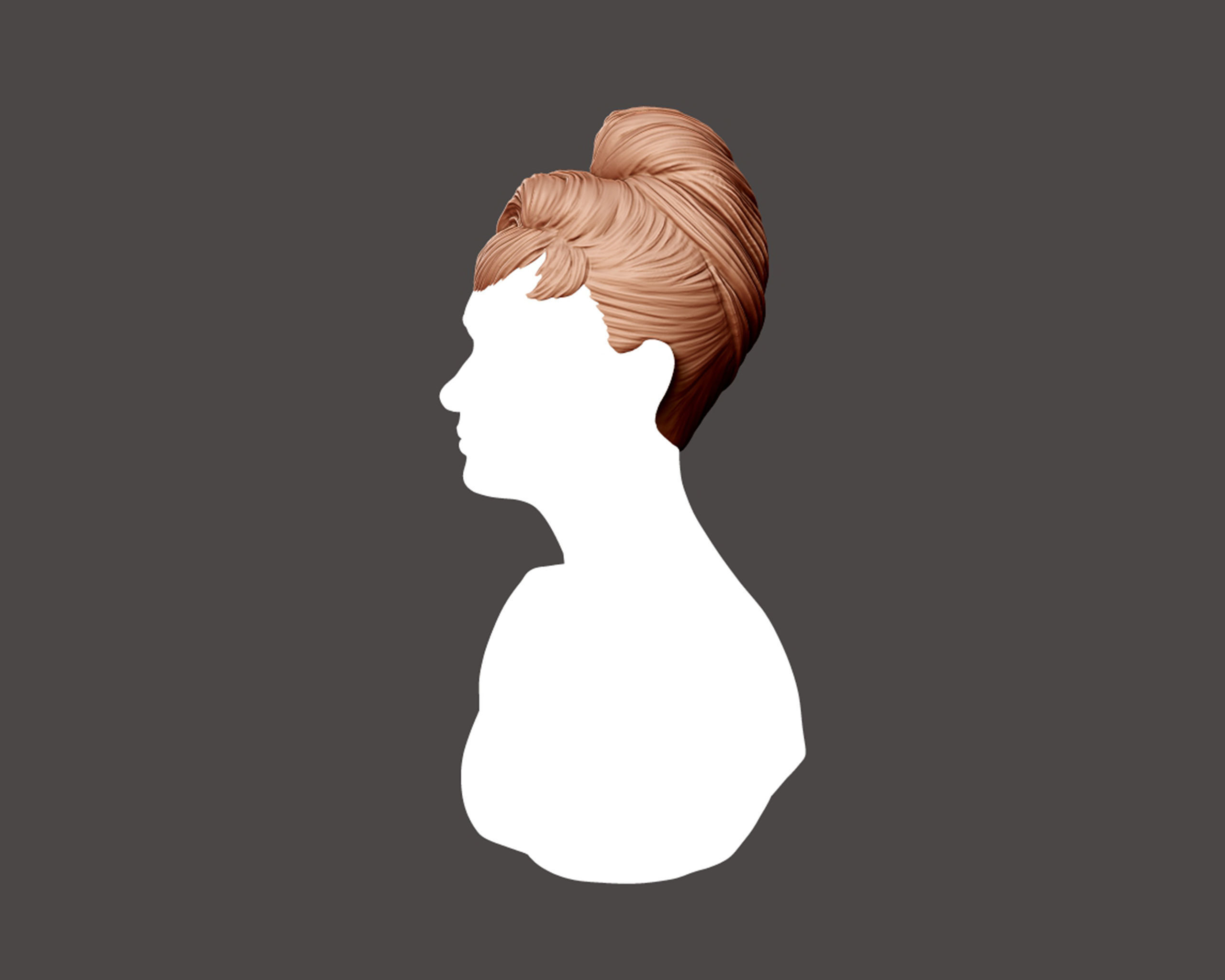 Hairstyle 04 3D print model_6