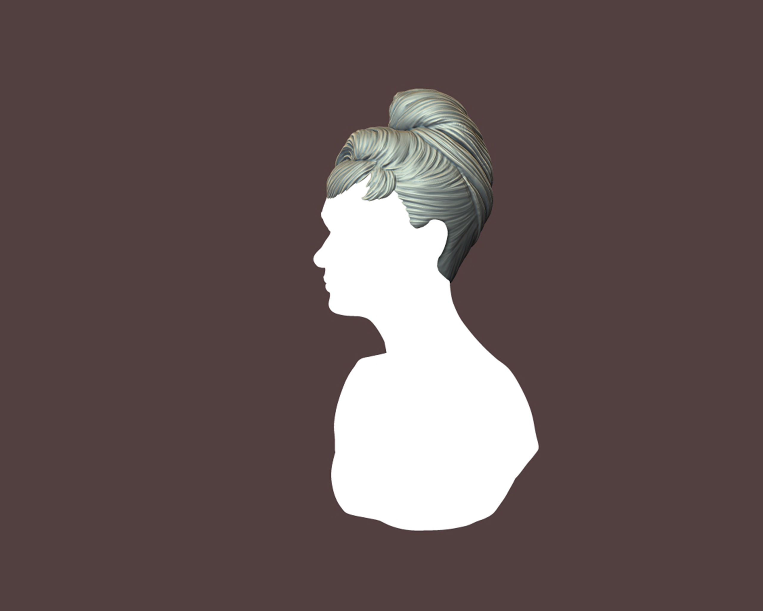 Hairstyle 04 3D print model_7